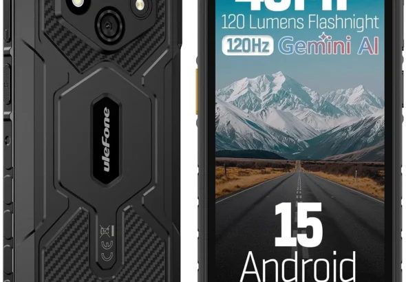 Ulefone RugKing 3 Pro Unlocked Rugged Phone: 5600mAh, IP69K Waterproof, 16GB RAM 128GB, 6.56" 120Hz, Android 15, 48MP Camera