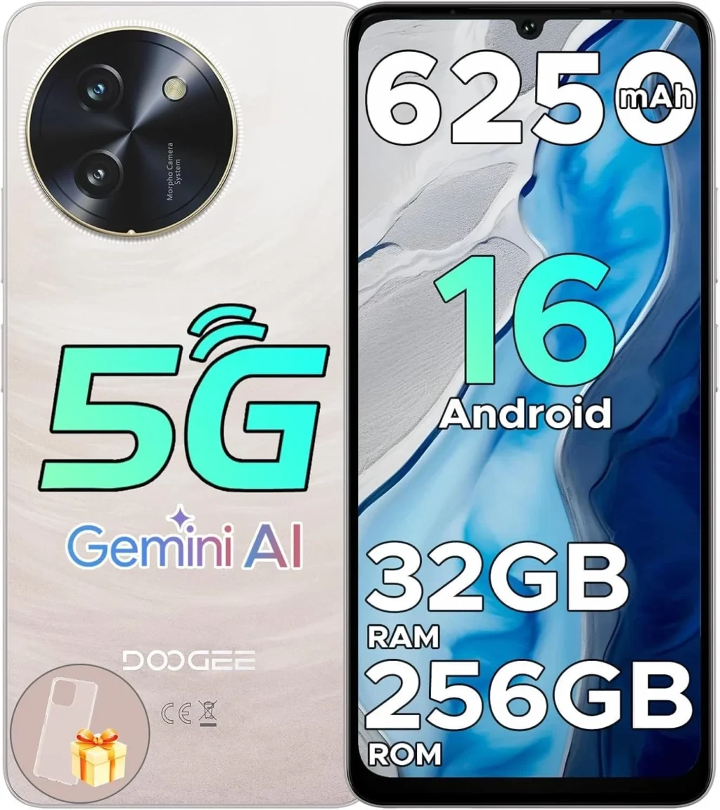 Doogee Note 59 Pro 5G Unlocked Phone 256GB 6.75" HD+