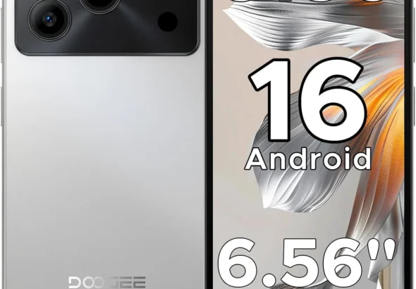 DOOGEE Note 56 Unlocked Smartphone: 24GB RAM, 64GB Storage, 6.56" 90Hz Display, 6150mAh Battery, Android 16, 4G Dual SIM