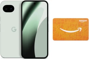 Google Pixel 10a 128GB in Fog with $100 Amazon Gift Card