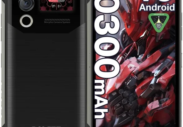 DOOGEE Blade 10 Max Rugged Smartphone: 6.56" 120Hz 4G Unlocked Phone with 10300mAh Battery, 256GB Storage, 1.54" Rear Screen, Waterproof, Dual SIM & NFC