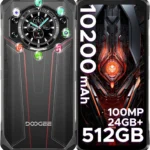 DOOGEE S119 Rugged Unlocked Smartphone: 10200mAh Battery, 24GB RAM 512GB ROM, 100MP Camera, 6.72" FHD+ Rugged Phone with Night Vision and NFC