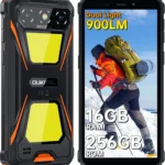 OUKITEL G5 Rugged Smartphone Unlocked, 6300mAh Battery, IP68/IP69K Waterproof, 6" HD Display, 256GB Storage with Camping Light