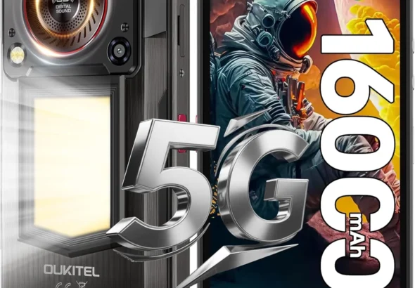 OUKITEL WP56 5G Rugged Unlocked Phone: 16000mAh Battery, 108MP Camera, 6.8" Display, 45W Fast Charging, 256GB Storage