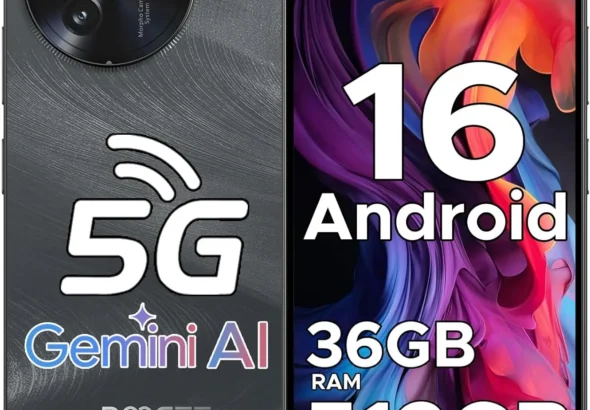 DOOGEE Note 59 Pro+ 5G Unlocked Smartphone: 36GB RAM, 512GB Storage, 6.75" 120Hz Display, 50MP Camera, Gemini AI, and 6250mAh Battery