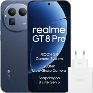 realme GT 8 Pro Unlocked Smartphone, 512GB 16GB RAM, 5G Dual SIM GSM Factory Unlocked (International Version, Urban Blue)