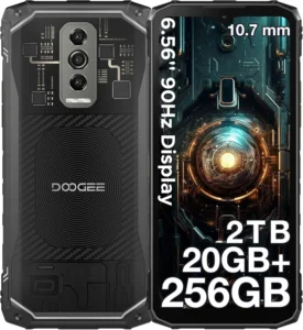 DOOGEE Blade 10 Ultra Rugged Smartphone: 20GB RAM, 256GB ROM, 6.56" 90Hz Display, 50MP Camera, IP68/IP69K Waterproof Unlocked Cell Phone
