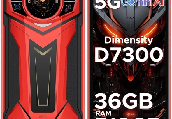 DOOGEE S200 Plus 5G Rugged Smartphone: 36GB RAM 512GB, 10100mAh, 100MP Camera, 6.72" 120Hz Android 15 Phone with Gemini AI