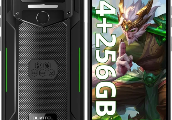 OUKITEL WP23 Plus Rugged Smartphone Unlocked: 10600mAh Battery, 256GB Storage, IP68 Waterproof, 4G Android 14 Phone in Green