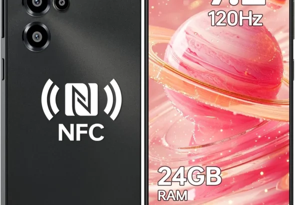 OUKITEL C68 Unlocked Smartphone: 7.2" 120Hz Display, 24GB RAM 256GB ROM, 6000mAh Battery, 64MP Camera, Android 15, 4G Dual SIM