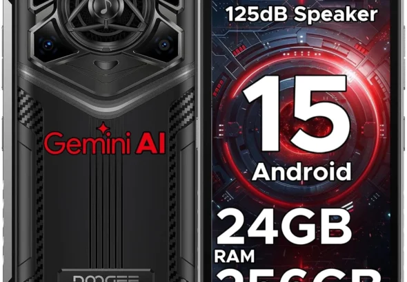 DOOGEE Blade 20 Pro Unlocked Rugged Smartphone: 11800mAh Battery, 24GB RAM 256GB, 50MP Camera, 6.6" HD Display, Android 15