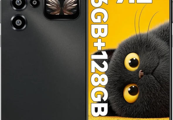 OUKITEL C68 Plus Unlocked Smartphone, 7.2" 120Hz Display, 6000mAh Battery, 64MP Camera, 128GB Storage, Android 15, 4G Dual SIM (Grey)