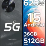 DOOGEE Note 59 Pro+ 5G Unlocked Android Phone, 36GB RAM 512GB Storage (2TB Expandable), 6.75" 120Hz Display, 50MP Camera, 6250mAh Battery, Dual SIM