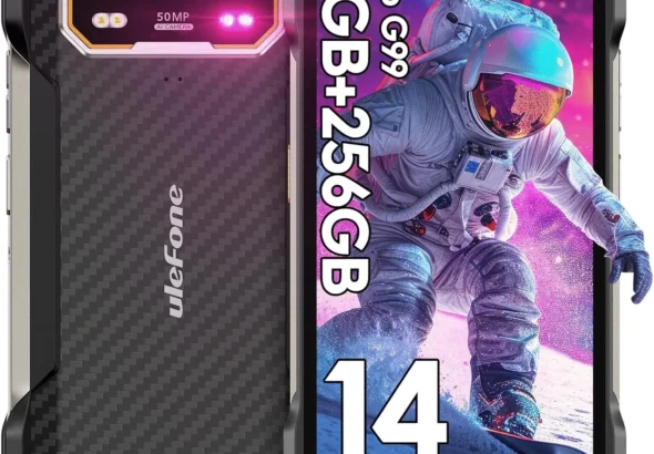 Ulefone Armor 27 Unlocked Rugged Smartphone: 10600mAh Battery, 33W Fast Charging, 12GB+256GB, 50MP+64MP Night Vision Camera, IP68/69K Waterproof