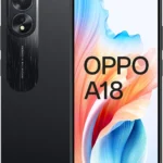 Oppo A18 Unlocked Smartphone: 128GB Storage, 4GB RAM, 4G LTE Dual SIM Glowing Black