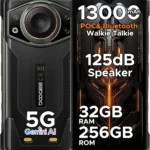 DOOGEE Fire 7 Ultra Rugged Smartphone Unlocked 5G with 13000mAh Battery, 33W Fast Charge, 8GB+256GB, 6.6" HD+ 90Hz Display, IP68/IP69K Waterproof