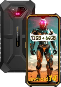Ulefone Armor X13 Rugged Smartphone: 50MP Camera, 6320mAh Battery, 12GB RAM, Android 14, IP68 Waterproof, Orange