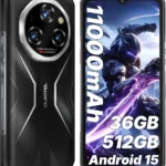 OUKITEL WP55S Rugged Unlocked Smartphone with 11000mAh Battery, 36GB RAM & 512GB Storage, 64MP Camera, Android 15, IP68/69K Waterproof 4G Cell Phone