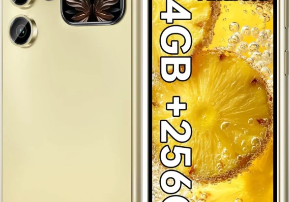 OUKITEL C62 PRO Unlocked Smartphone: 24GB RAM 256GB Storage with 1TB Expandable, 6.88" HD Display & Rear Screen, 5150mAh Battery, Android 15, 13MP Camera, 4G Dual SIM Mobile Phone (Gold)