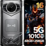 DOOGEE S200 5G Rugged Unlocked Smartphone: 10100mAh Battery, 120Hz Display, 48GB RAM + 256GB Storage, 100MP Camera, IP68/IP69K, Android 16