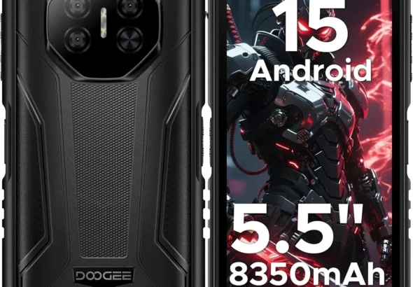 DOOGEE Fire 3 Ultra Rugged Smartphone Unlocked, 24GB RAM 256GB, 8350mAh Battery, 5.5" HD+ Display, Android 15, 16MP+20MP Camera, NFC & Fingerprint ID