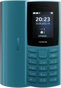 Nokia 105 4G | Dual SIM | GSM Unlocked Mobile Phone | Volte | Charcoal | International Version | Not for AT&T/Cricket/Verizon/Boost - Blue