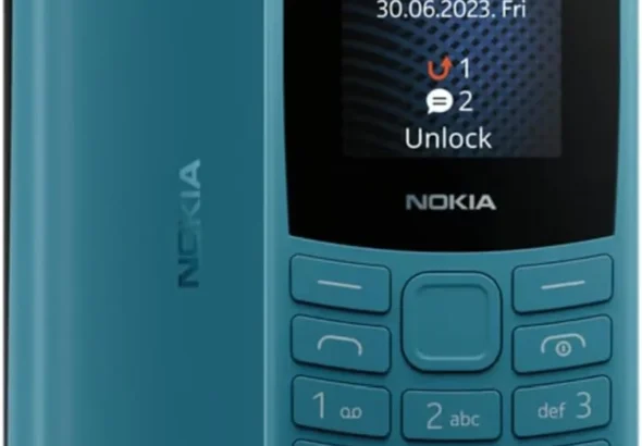 Nokia 105 4G | Dual SIM | GSM Unlocked Mobile Phone | Volte | Charcoal | International Version | Not for AT&T/Cricket/Verizon/Boost - Blue