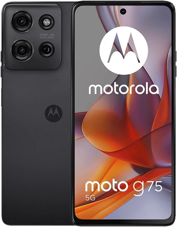 Motorola Moto G75 5G (XT2437-2) Dual Sim 8+256GB | International Model | GSM Factory Unlocked | Compatible with Metro PCS, T-Mobile, Mint, Tello | 6.78" LCD Display | 50MP Camera - (Gray)