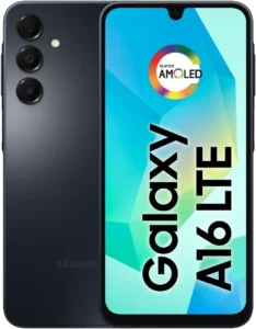 SAMSUNG Galaxy A16 4G Dual SIM (128GB, 2025) 6.7" 90Hz AMOLED, Splash Resistant, 8Core, 50MP Camera (Factory Unlocked International Model for GSM, Global) A165M/DS (25W Fast Charger Bundle, Black)