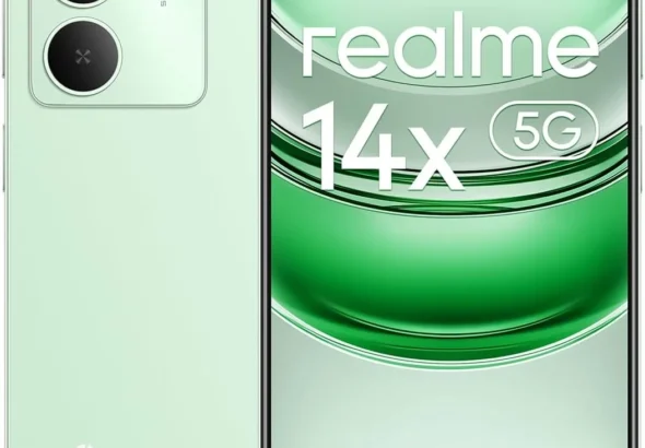 realme 14x 5G Smartphone 6+128GB, Peridot Green, 6.67-inch Screen, 120Hz Display, 5000mAh Battery, 50MP AI Camera, MediaTek Dimensity 6300, ArmorShell Protection, IP64
