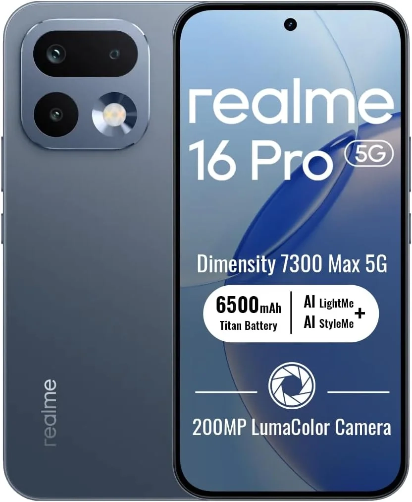 realme 16 Pro 5G 8+256GB Grey 144Hz AMOLED 7000mAh