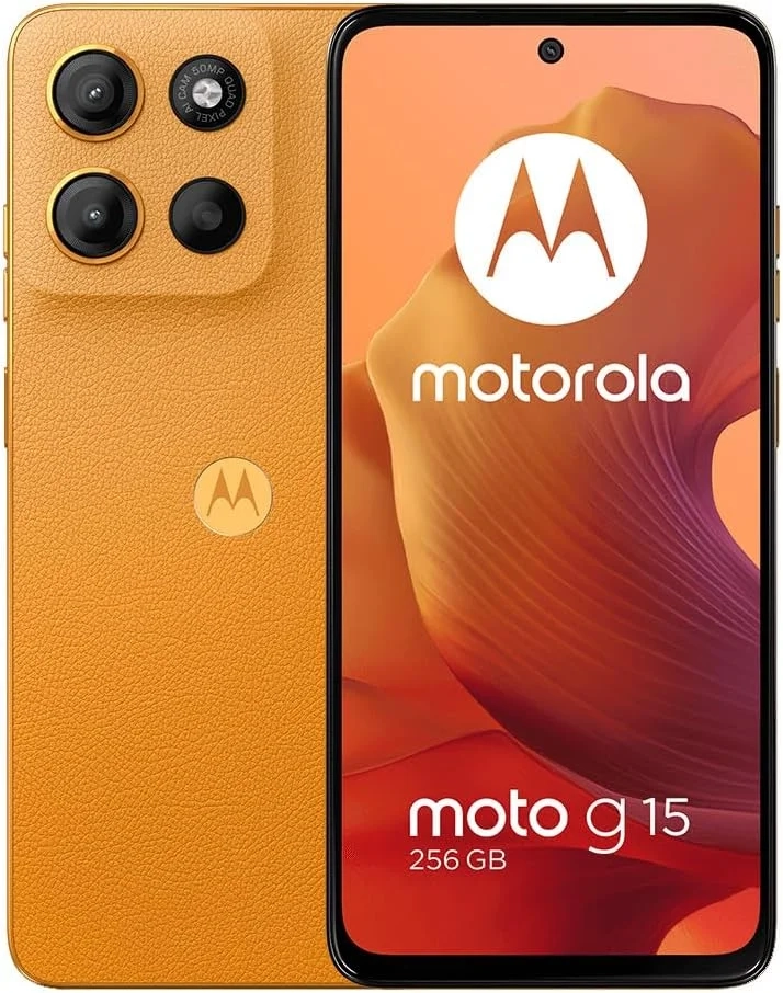Motorola Moto G15 4+256GB Unlocked Phone in Orange