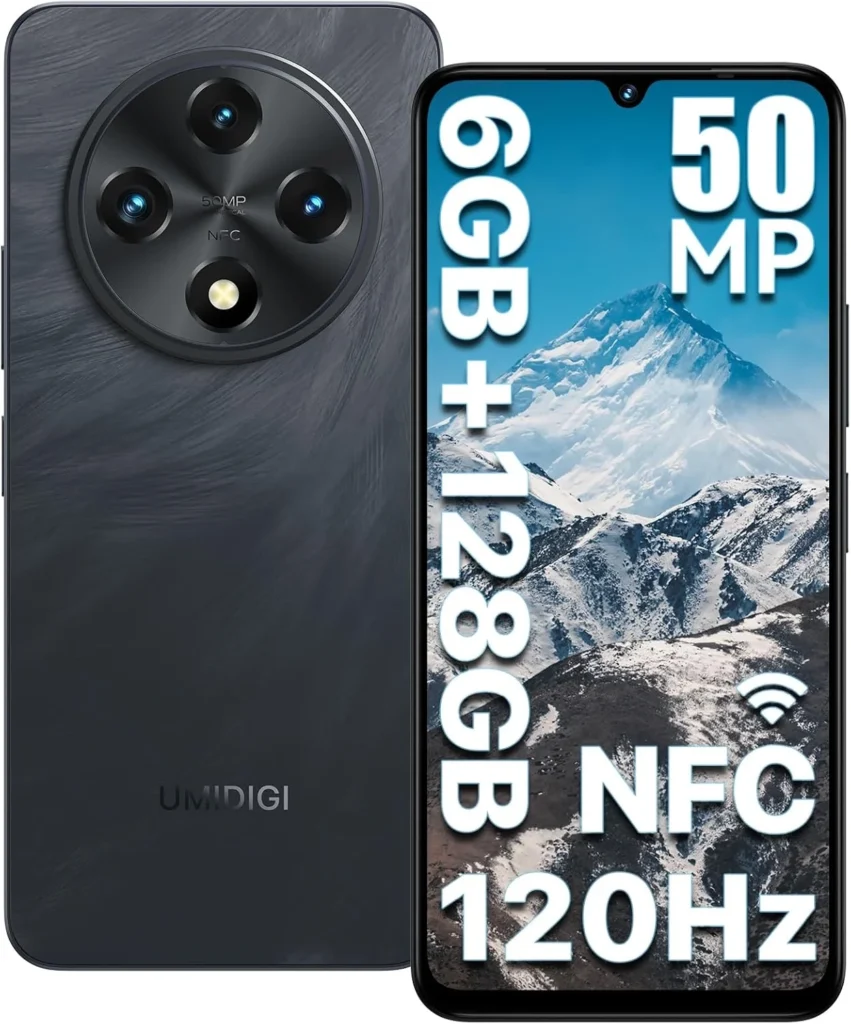 UMIDIGI G100 Unlocked Android 14 Phone, 6.9" 6000mAh