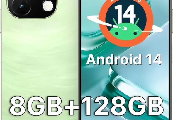 UMIDIGI Cell Phone, G9T Android 14 Smartphone Unlocked,4+128GB/1TB TF, 6.75" HD+, 5000mAh, 18W Fast Charging, 13MP Camera, AI Face & Fingerprint Unlock, 4G Dual SIM, GPS,No NFC