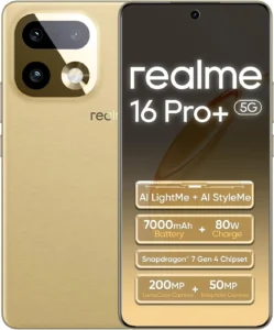 realme 16 Pro+ 5G 12+512GB Gold