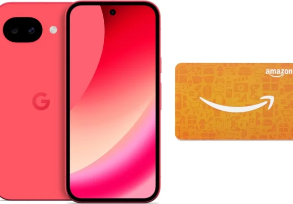 Google Pixel 10a 256GB in Berry with $100 Amazon Gift Card