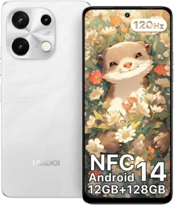 UMIDIGI Note 100 Unlocked Phones,Android 14 NFC Cell Phone,12(6+6) GB+128GB/ TF 1TB, 6.8''HD+120Hz Display,50MP Camera, 5000mAh+20W Fast Charge,Dual SIM Android Phones,Face ID+Fingerprint Unlock,GPS