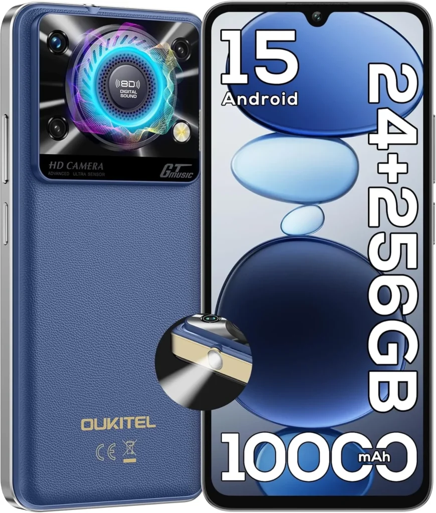 OUKITEL C60 Pro Unlocked Smartphone 24GB 256GB 10000mAh