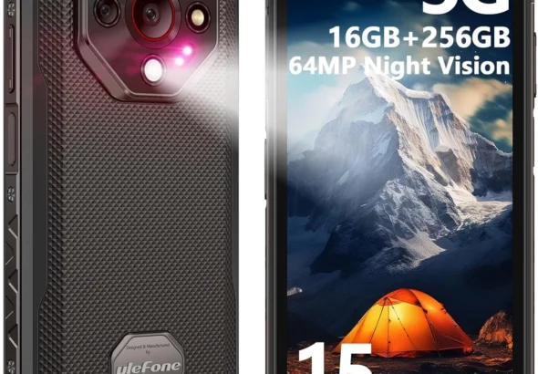 Ulefone Armor X16 Pro 5G Rugged Phone, 16GB+256GB/2TB, MTK Dimensity 6300 Android 15, 10360mAh(33W) 64MP+25MP Night Vision 6.56" 120Hz Display, Dual 5G, Waterproof, Widevine L1, NFC - Wasteland Shadow