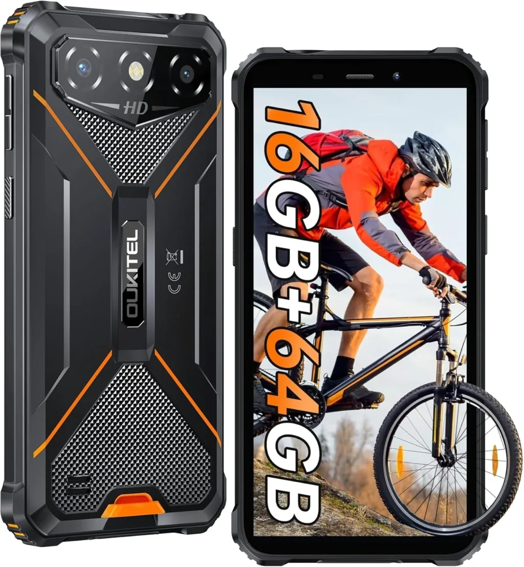 OUKITEL G3 Rugged Smartphone Unlocked 6" 6300mAh IP68