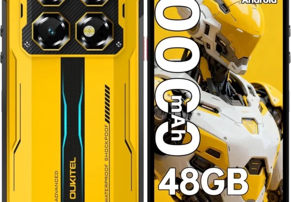 OUKITEL WP60 5G Rugged Phone 10000mAh 108MP Yellow