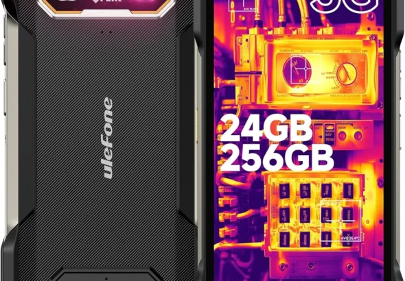 Ulefone Armor 27T Pro Plus, 5G Rugged Phone, Thermal Imaging 64MP+50MP Camera, 24GB+256GB MTK Dimensity 6300, 10600mAh(33W), 30W Wireless Charging, 6.78" FHD+ 120Hz Corning Gorilla Screen, Android 15
